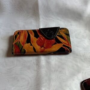 Patrica Nash leather phone holder.